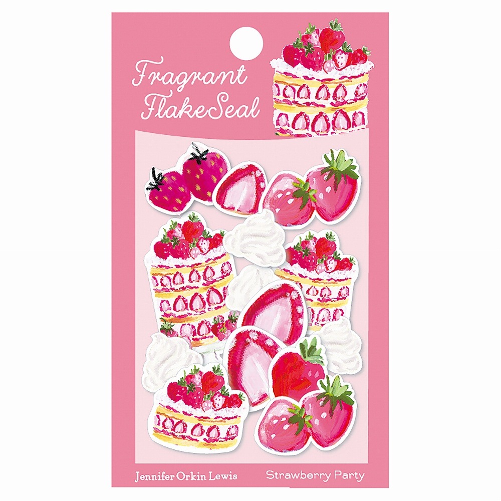 Strawberry Party/香るフレークシール ケーキ/いちごの香りの