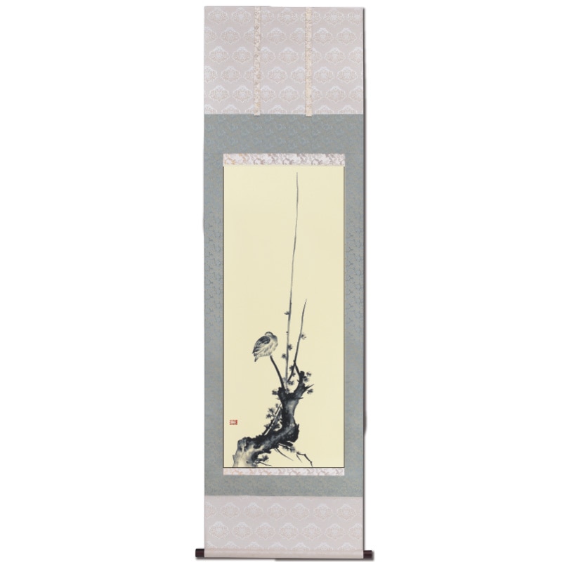 宮本武蔵 『布袋観闘鶏図』複製 掛軸【ポイント5％還元中】アートの友