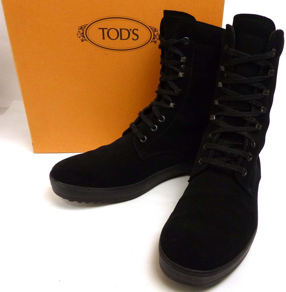 TOD'S / トッズ スエード レースアップブーツ 6(25cm相当)(メンズ・箱