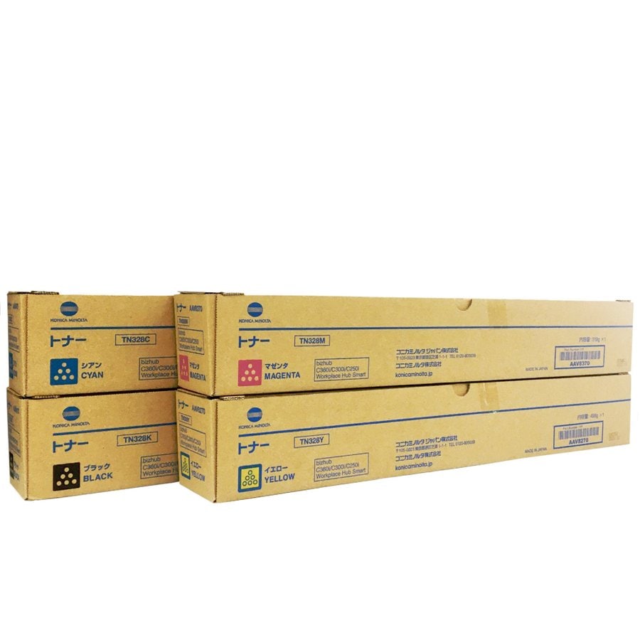 TN328 マゼンタ×3・イエロー×1 インクカートリッジセット 未使用