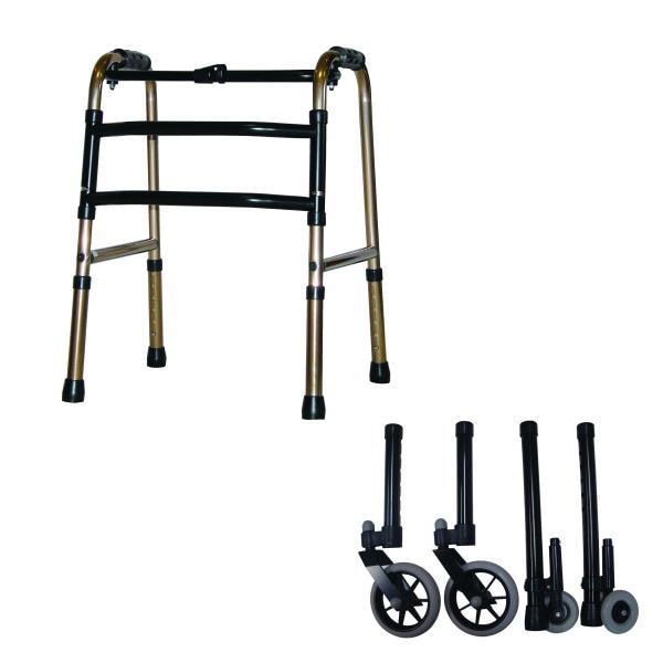 特別送料】【室内・屋外兼用】折りたたみ式歩行器（スモールタイプ） 4