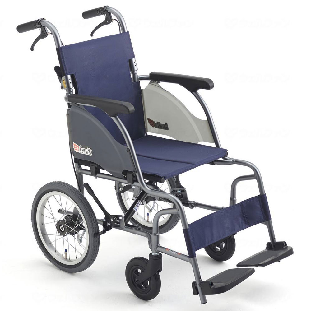 介助用車椅子CRT－2 背折れ式・介助ブレーキ付・エアータイヤ仕様