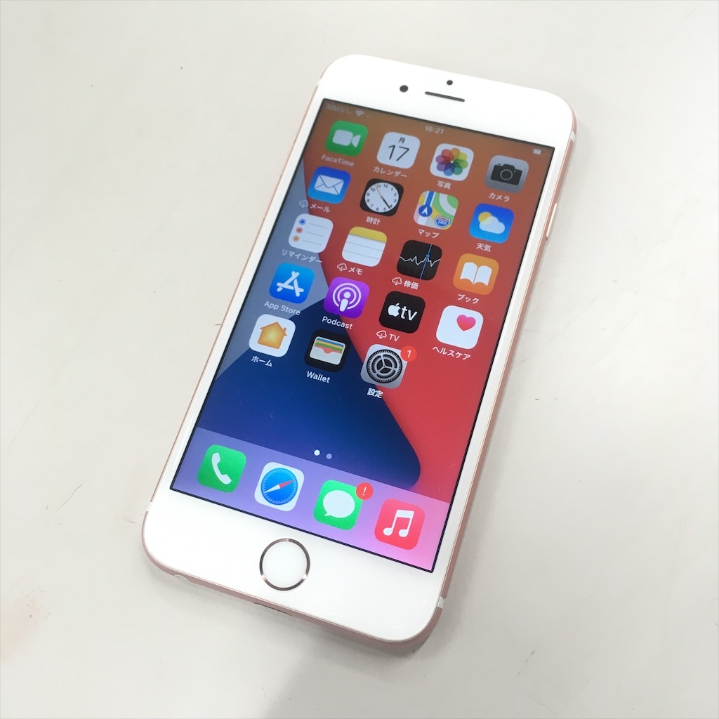 中古 iPhone 6s 32GB MN122JA ローズゴールド simロック解除品 apple