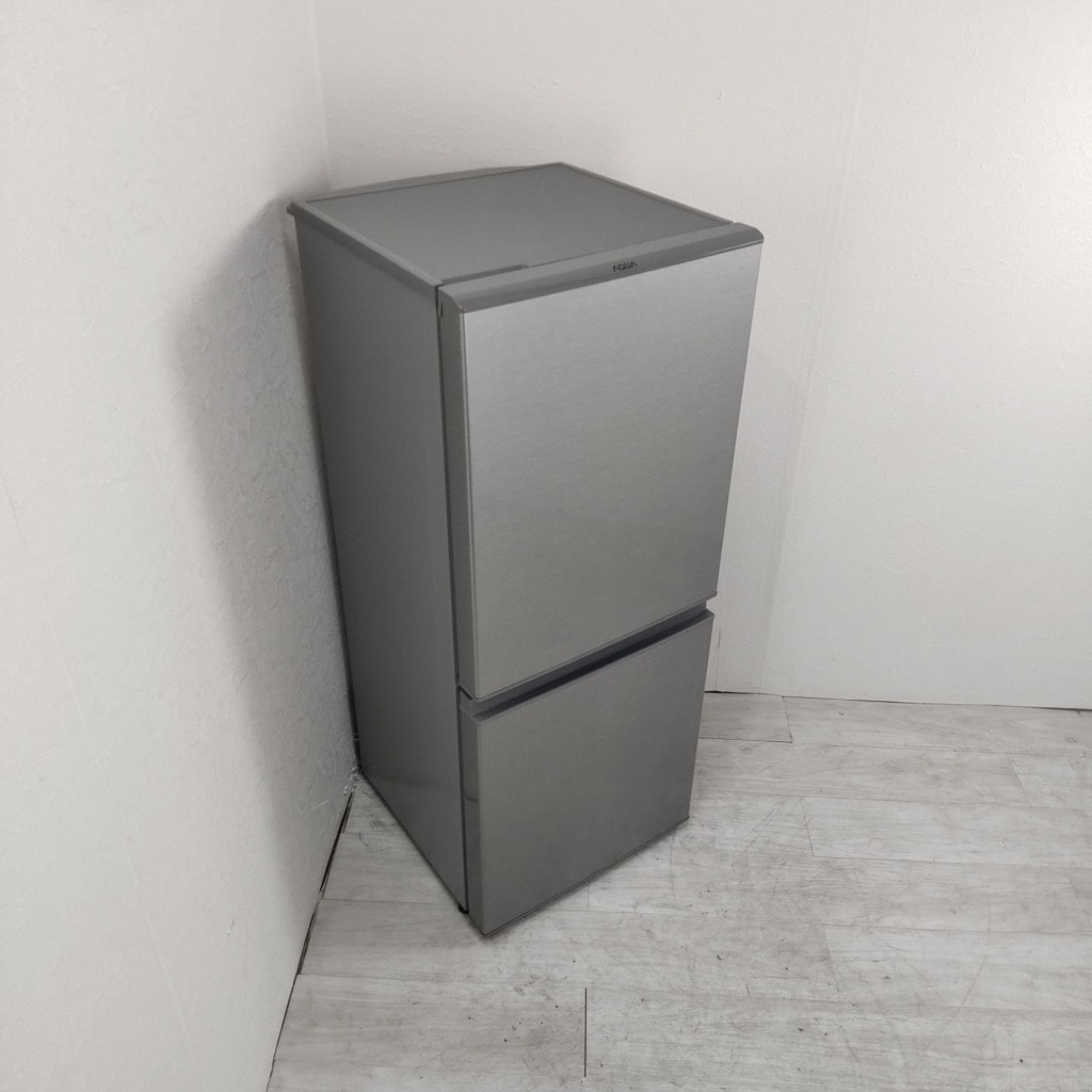 冷蔵庫 126L 2020年製 AQUA AQR-13J(S) シルバー 2ドア 右開き 単身