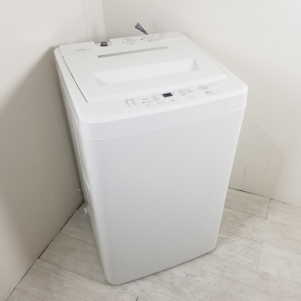 中古 無印良品 洗濯機 4.5kg AQW-MJ45 2015年製造 ホワイトカラー 単身