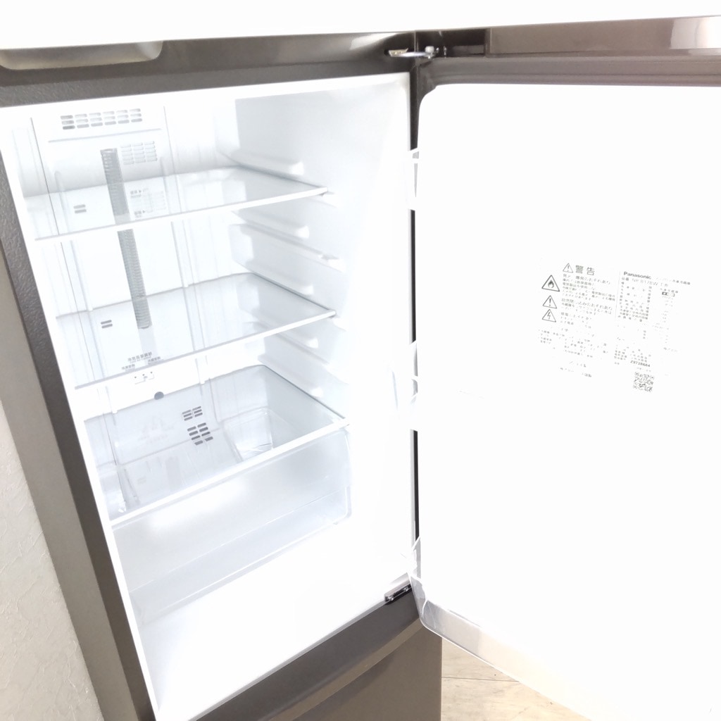 中古 168L 2ドア冷蔵庫 パナソニック NR-B17BW-T 2019年製 マット