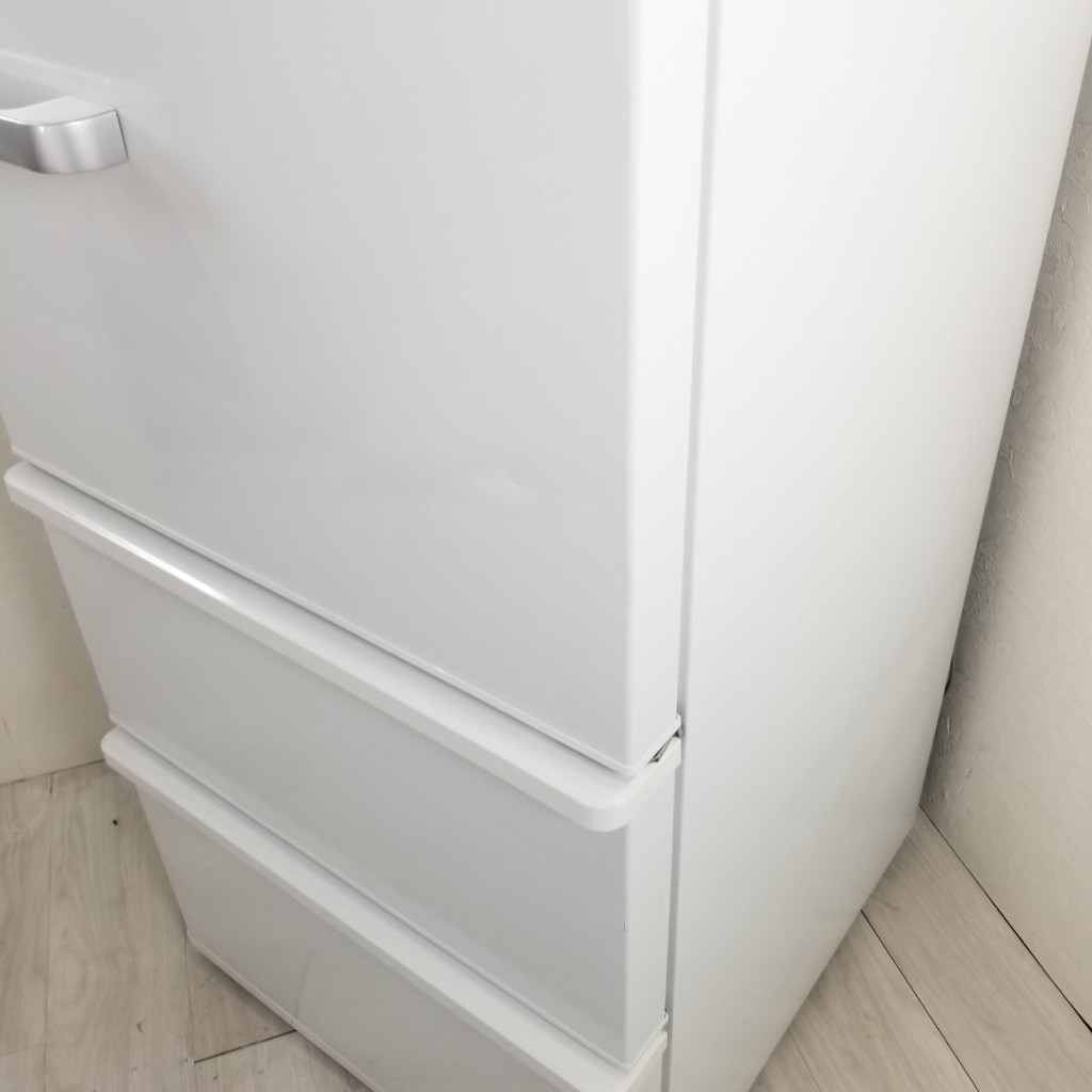 中古 高年式 272L 3ドア冷蔵庫 アクア AQR-SV27HBK-W 2019年製