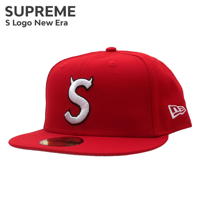 SUPREME 赤 キャップ Sロゴ SUPREME SS25 WORLD FAMOUS S LOGO 6-PANEL