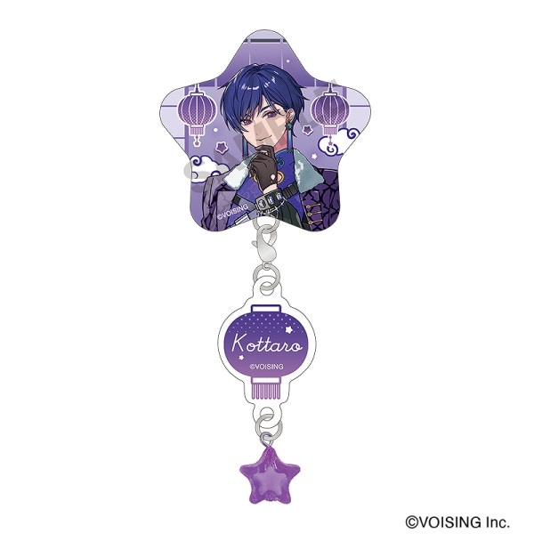 事後通販3月中旬より順次発送】すたぽら チャーム付き星型缶バッジ＿Relu