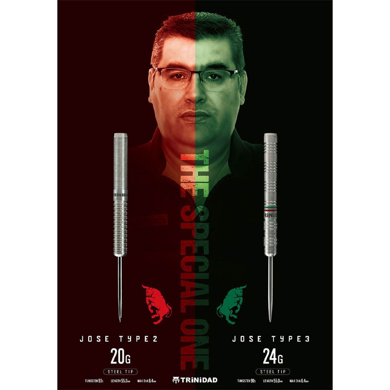 TRiNiDAD PRO JOSE3 24g ホセ3 ホセ・デ・ソウサ ダーツ バレル TRiNiDAD PRO JOSE3 24g STEEL トリニダード プロ ホセ3