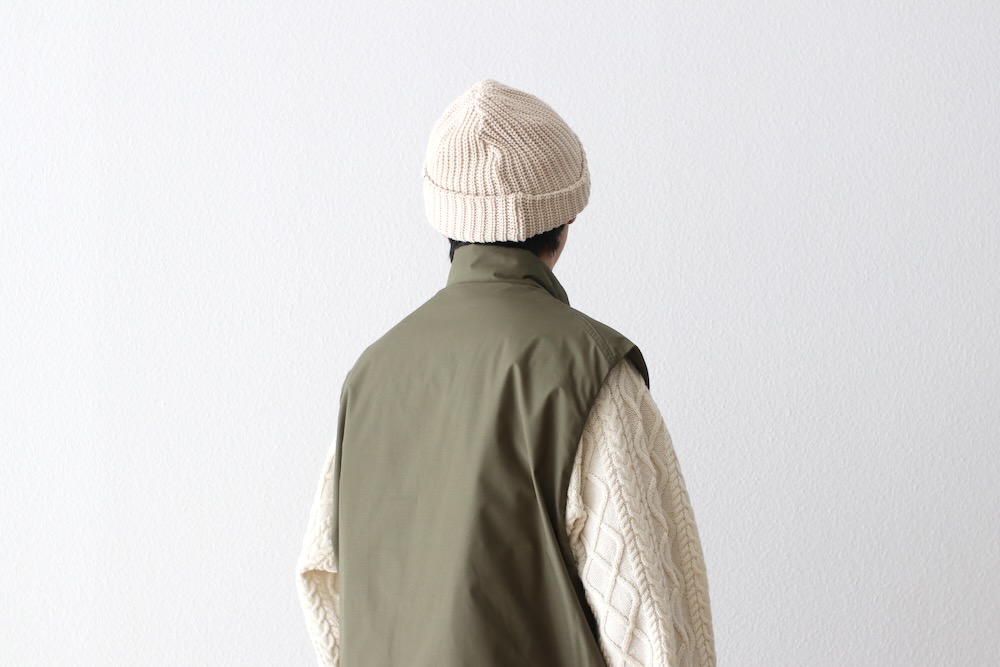 工房西谷 sleeping vest 工房西谷/ SLEEPING SHIRTS -INDIGO CHARCOAL- #01-N00403／acoustics