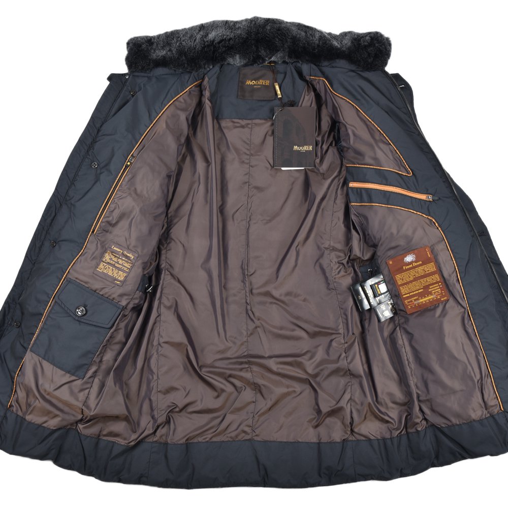 MOORER ムーレー VALENTE-KM2 ポリエステル ラビットファー ダウン
