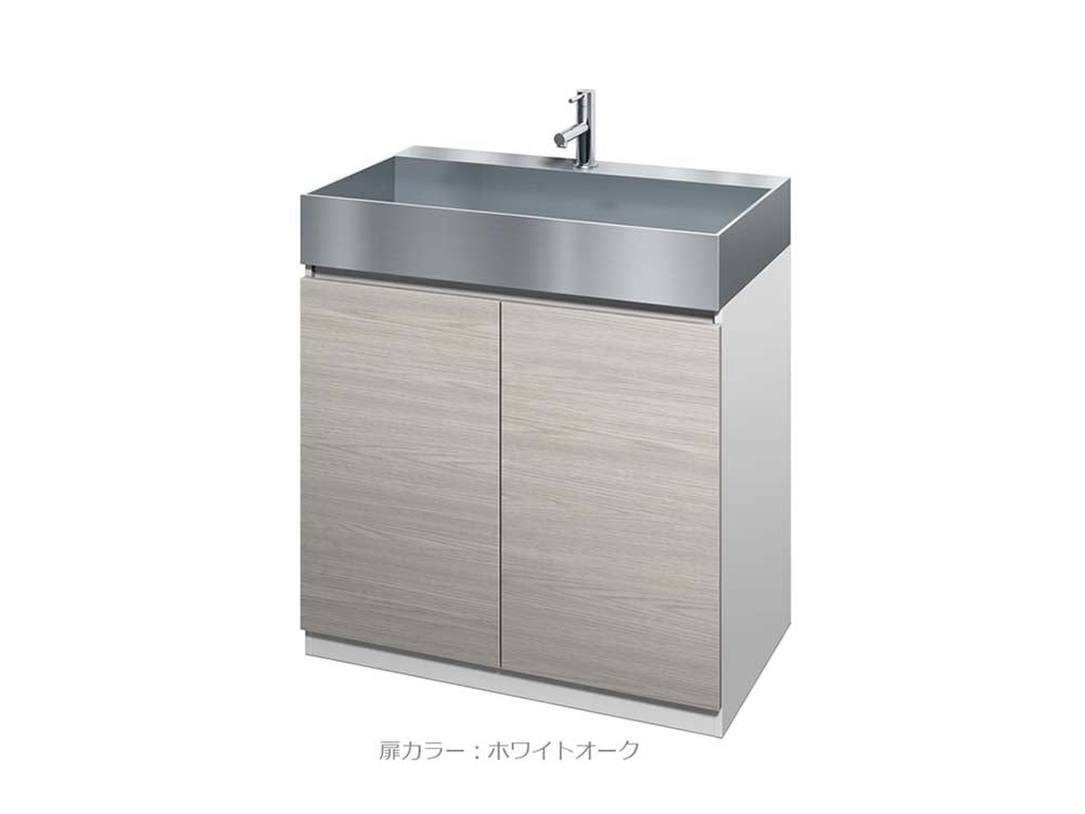 洗面台スタンディングタイプW750×D450×H800（ステンレスボウル+木製