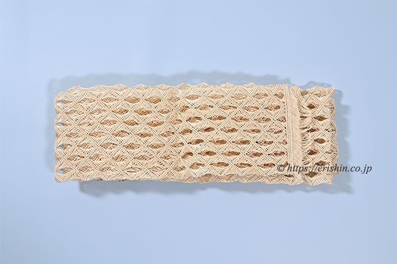 誉田屋源兵衛 半幅帯（芭蕉角繋/生成色）誉田屋源兵衛『着物・呉服えり新』