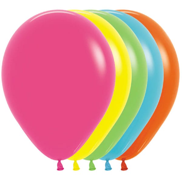 センペルテックス]丸型風船アソート【トロピカル】 12インチ 100個入り