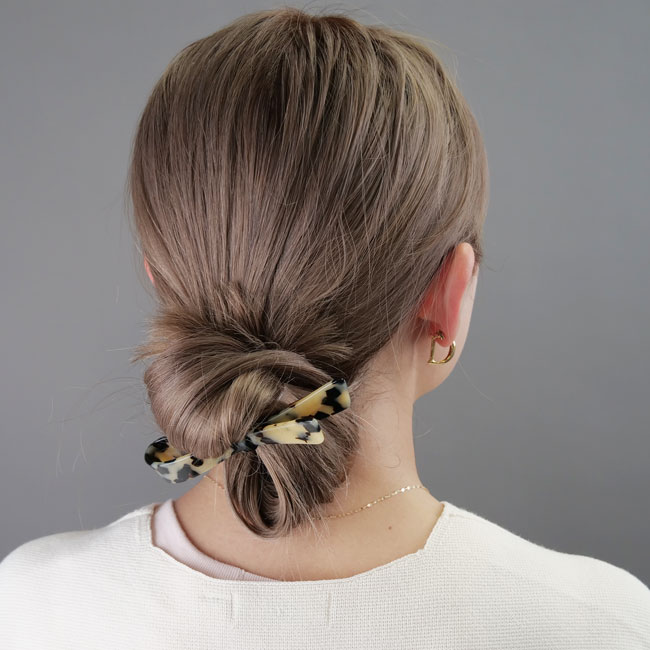 リボン ボウ ロング アンド スキニー バレッタ (アイボリートーキョー