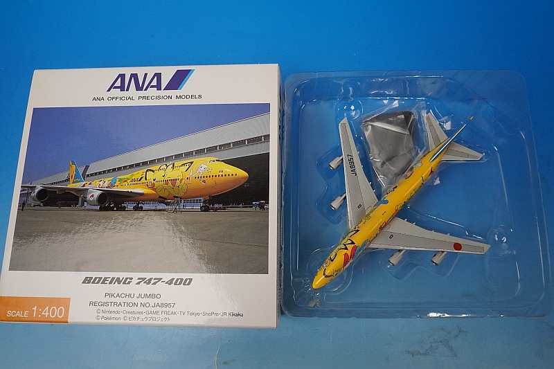 1/400 B747-400 ANA ポケモン ピカチュウジャンボ JA8957 [NH40010