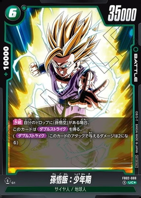 PSA10】 孫悟飯 リーダー パラレル L☆ PSA10 孫悟飯 少年期 L