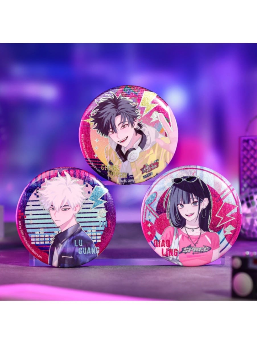 時光代理人 くじ引き堂 おまけ ハート型缶バッジ リン SD 7個セット