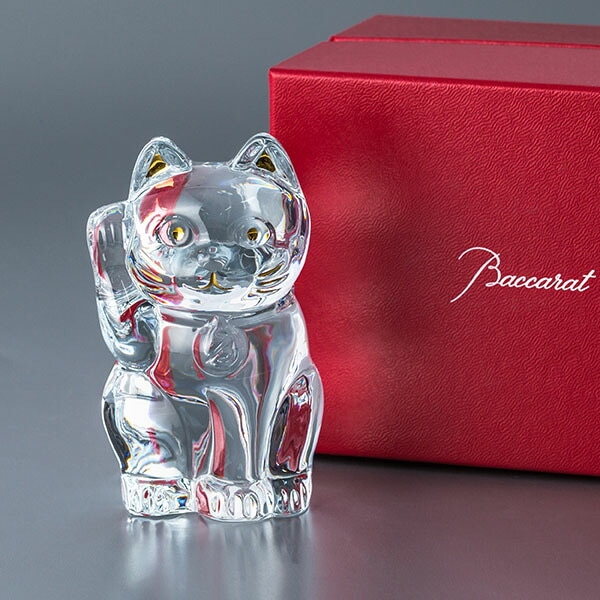 バカラ まねき猫 置物 クリスタル ガラス クリア 2607786 Baccarat