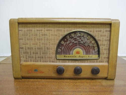 ER005 七歐通信機 ナナオラ 真空管ラジオ 5S-3 | 昭和レトロ,昭和