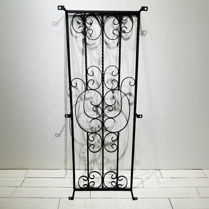 面格子 窓格子 アイアン ロートアイアン プロヴァンス風 アンティーク