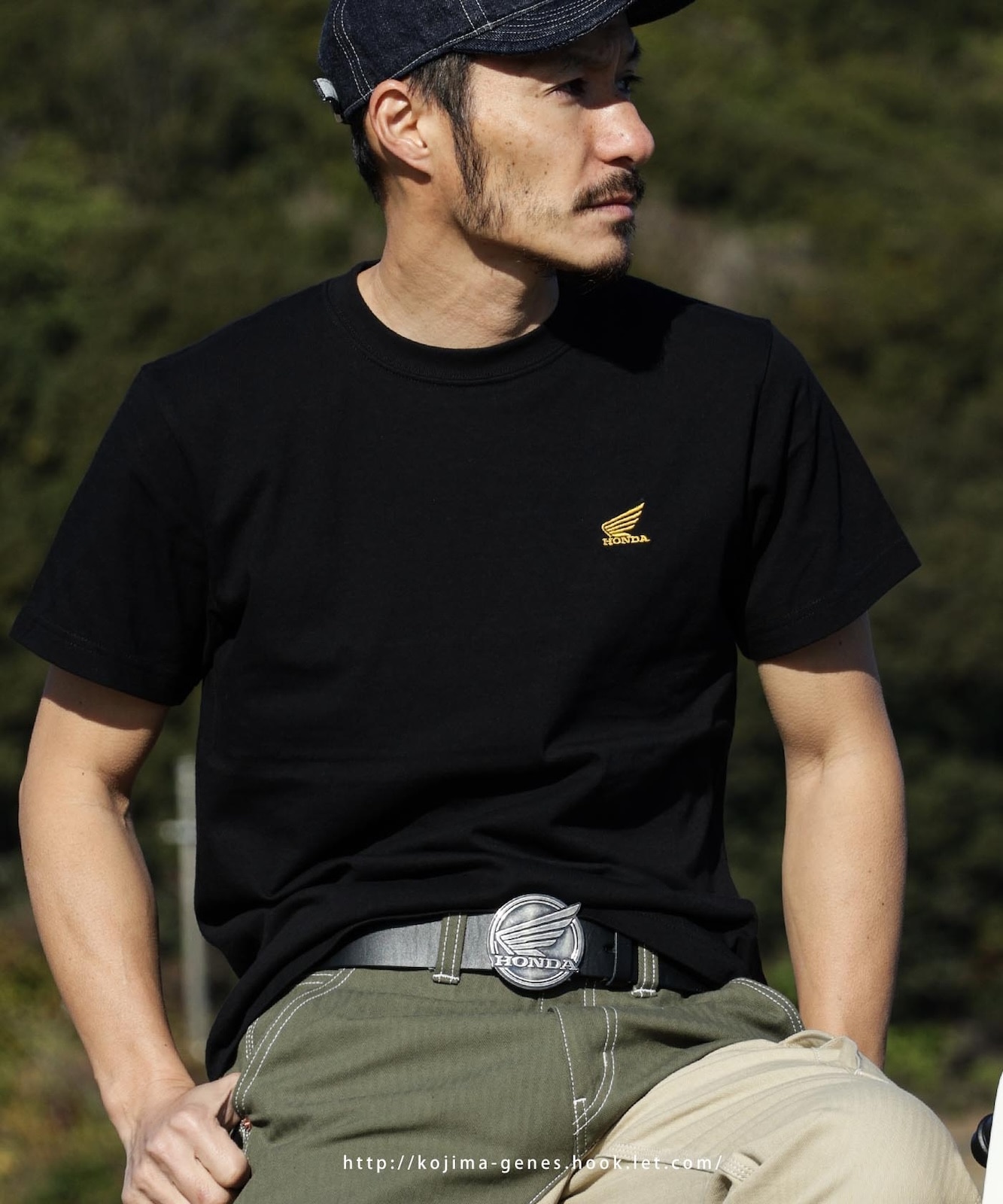 HONDA Collab Wing Leather Belt / ホンダコラボ ウィングレザーベルト