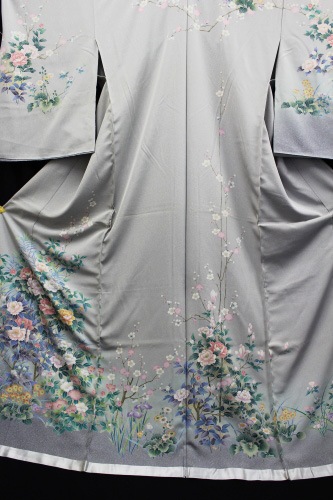 最高級丹後ちりめん訪問着「タタキに四季の花」 | 販売着物商品,訪問着
