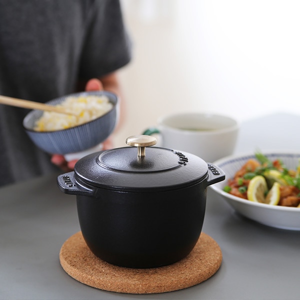staub(ストウブ） ラ・ココット de GOHAN S ホーロー鍋12cm/0.77L