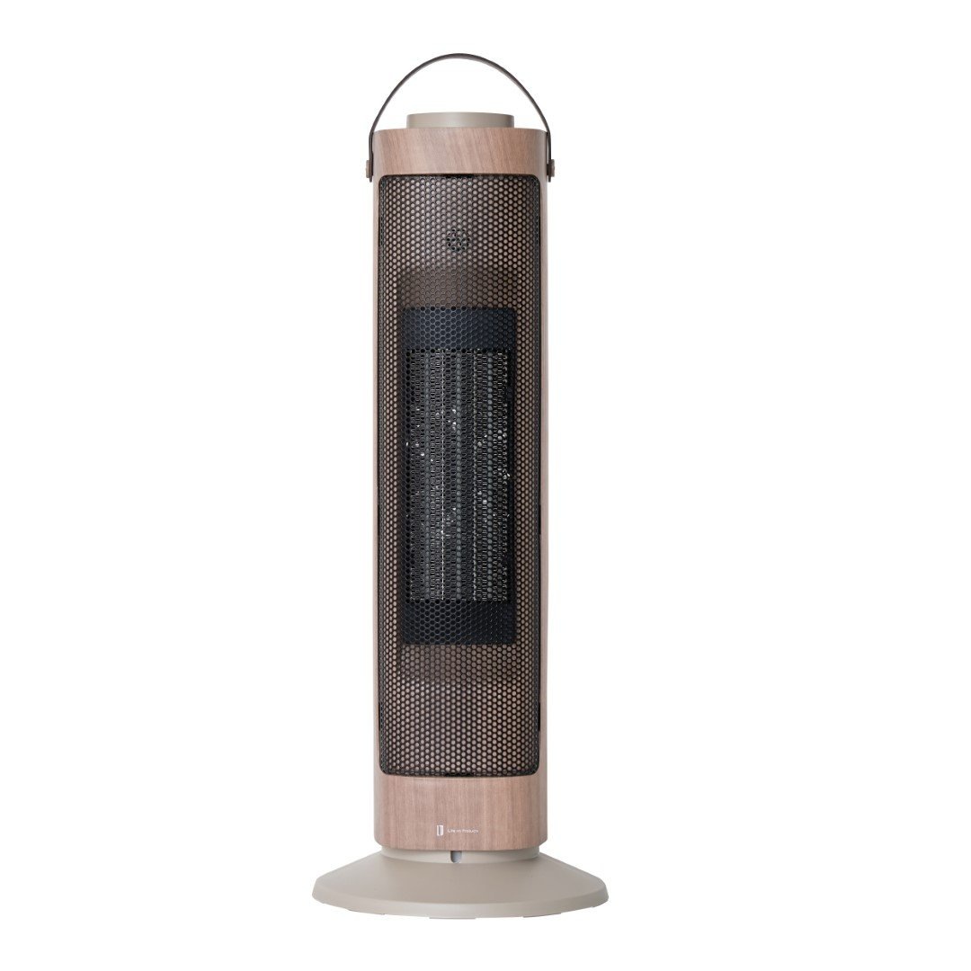 タワー型セラミックファンヒーター&ファン Premium WOOD｜リビング用品