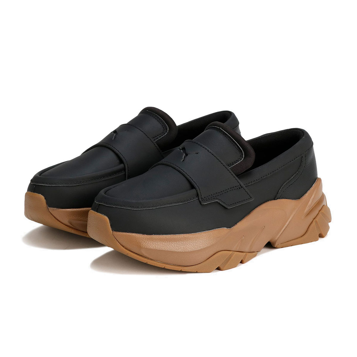 PUMA プーマ LOAFYR WMNS ローファー BLACK/BROWN ブラック/ブラウン