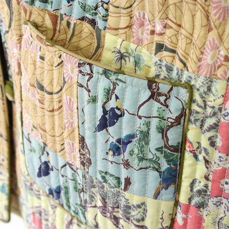 shanti / リバーシブルジャケット パッチワークキルト｜テソロ(tesoro