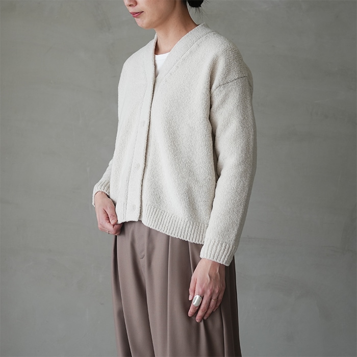 ○(e253k103) / evam eva (エヴァムエヴァ) / renew-wool cardigan