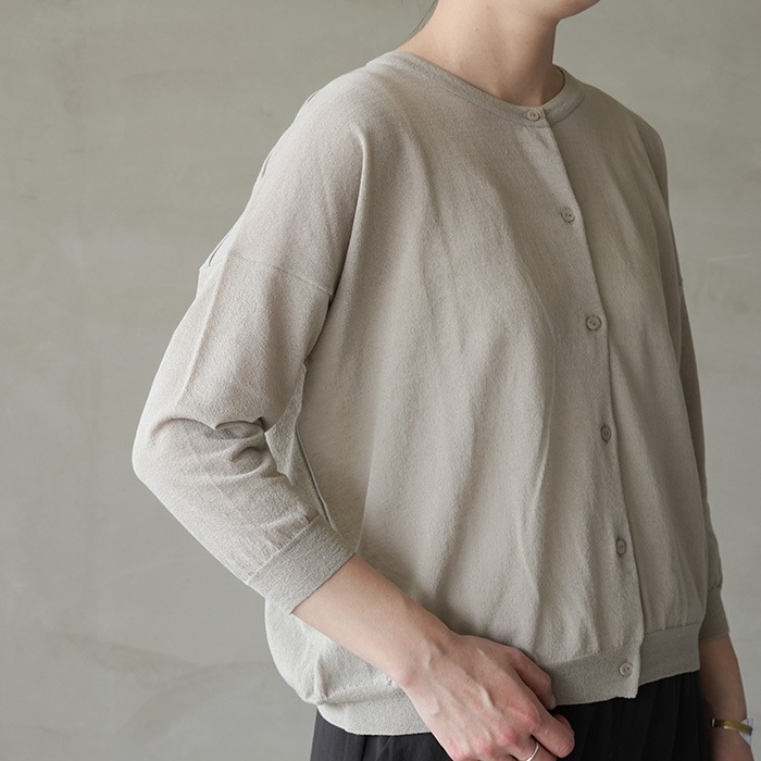 □(e251k164) / evam eva (エヴァムエヴァ) / cotton cardigan