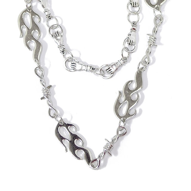 ファイヤー2連ネックレス 【シルバー】 /リッスンセレクト｜LISTEN