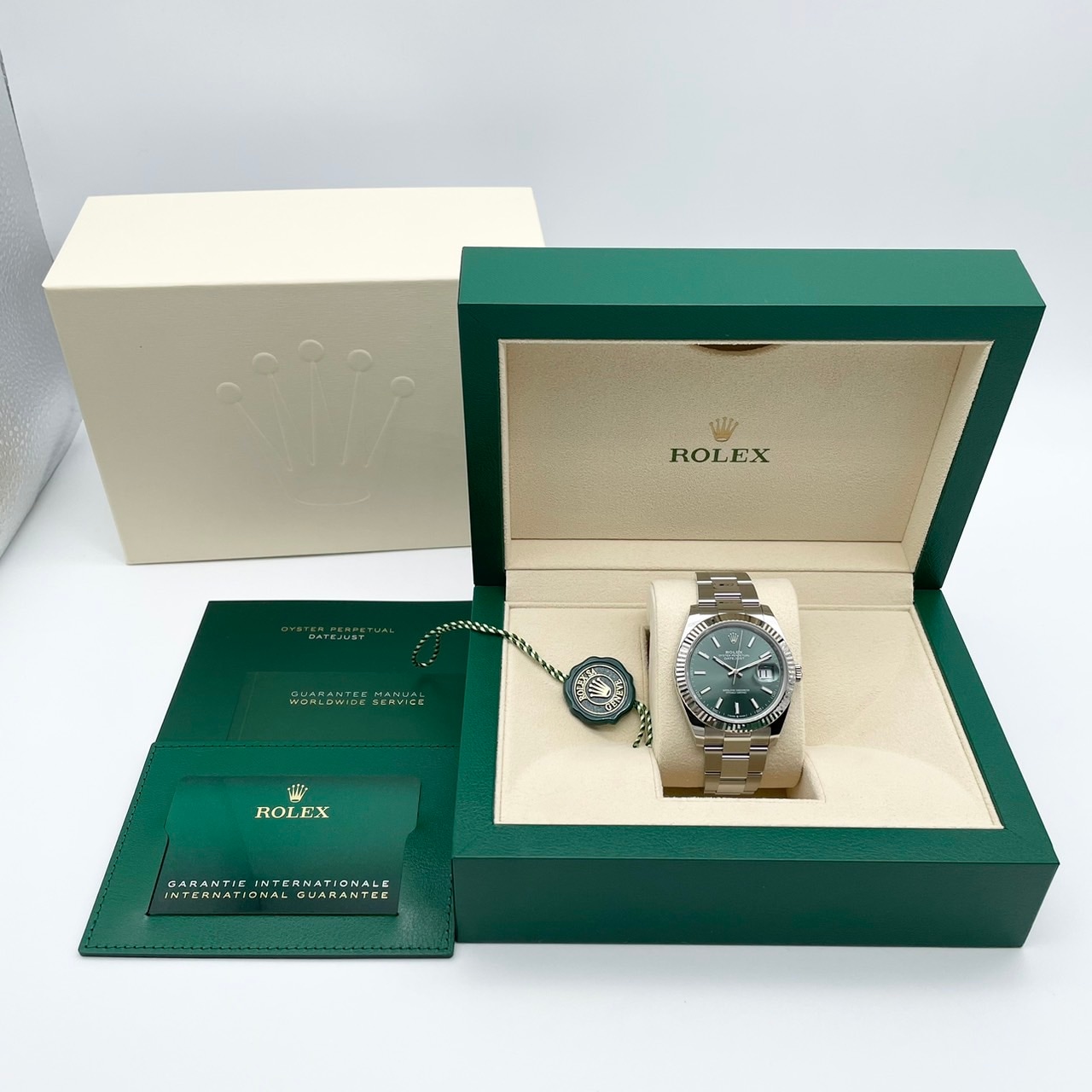 ロレックス デイトジャスト 126334 ミントグリーン オイスターブレス