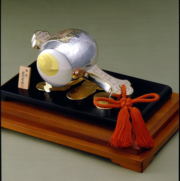 武比古 銀製 小判古鎚 1．7号 | 銀製品,銀製置物,小判小槌 | 森銀器