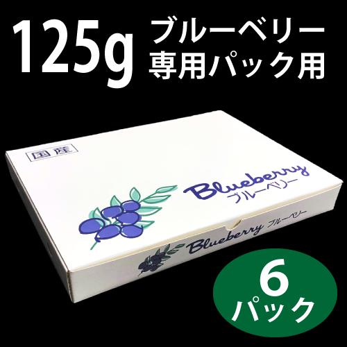 ブルーベリー化粧箱125gPx6個 ブルーベリー資材の通販｜オーシャン貿易