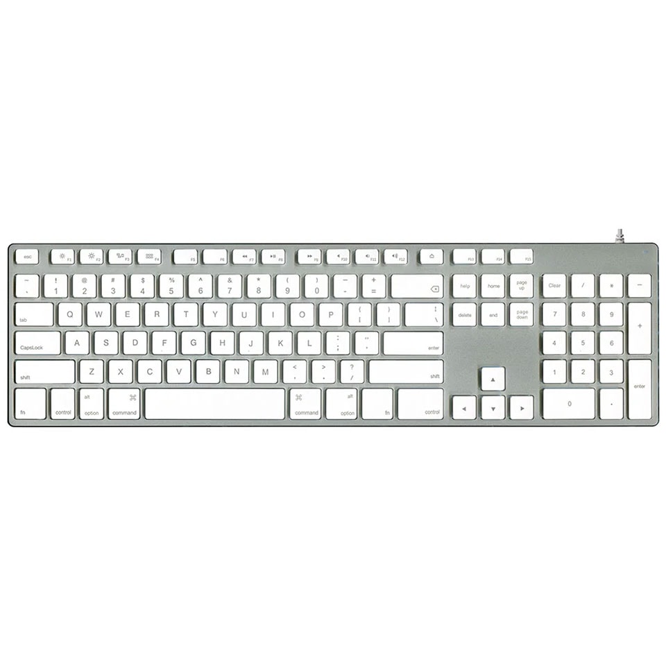 秋葉館セレクト [KB-USB-AL] Mac用アルミキーボード英語配列 シルバー