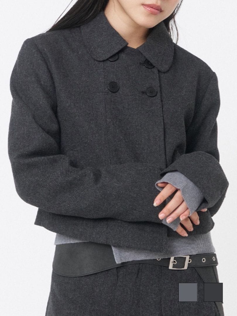 Miseki seoul】Wabi Round collar double jacket | OUR BRAND,Miseki