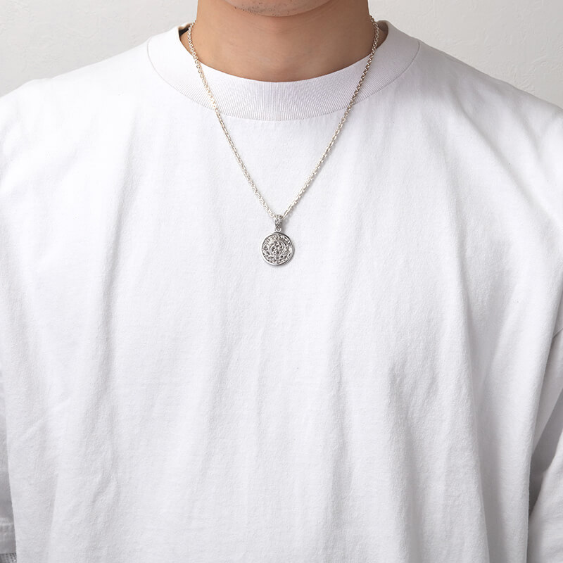 サード SAAD 天然石 オニキス アラベスク SILVER ペンダント サード