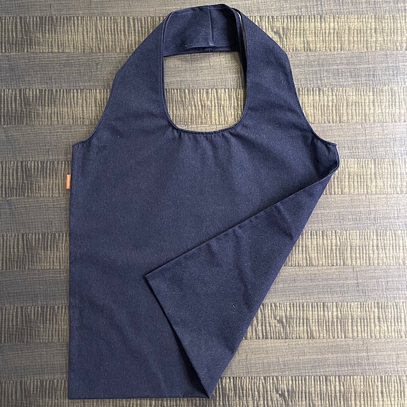PooLoce デニムエコバッグ ネイビー ギフト最適品 |紡 (TSUMUGU