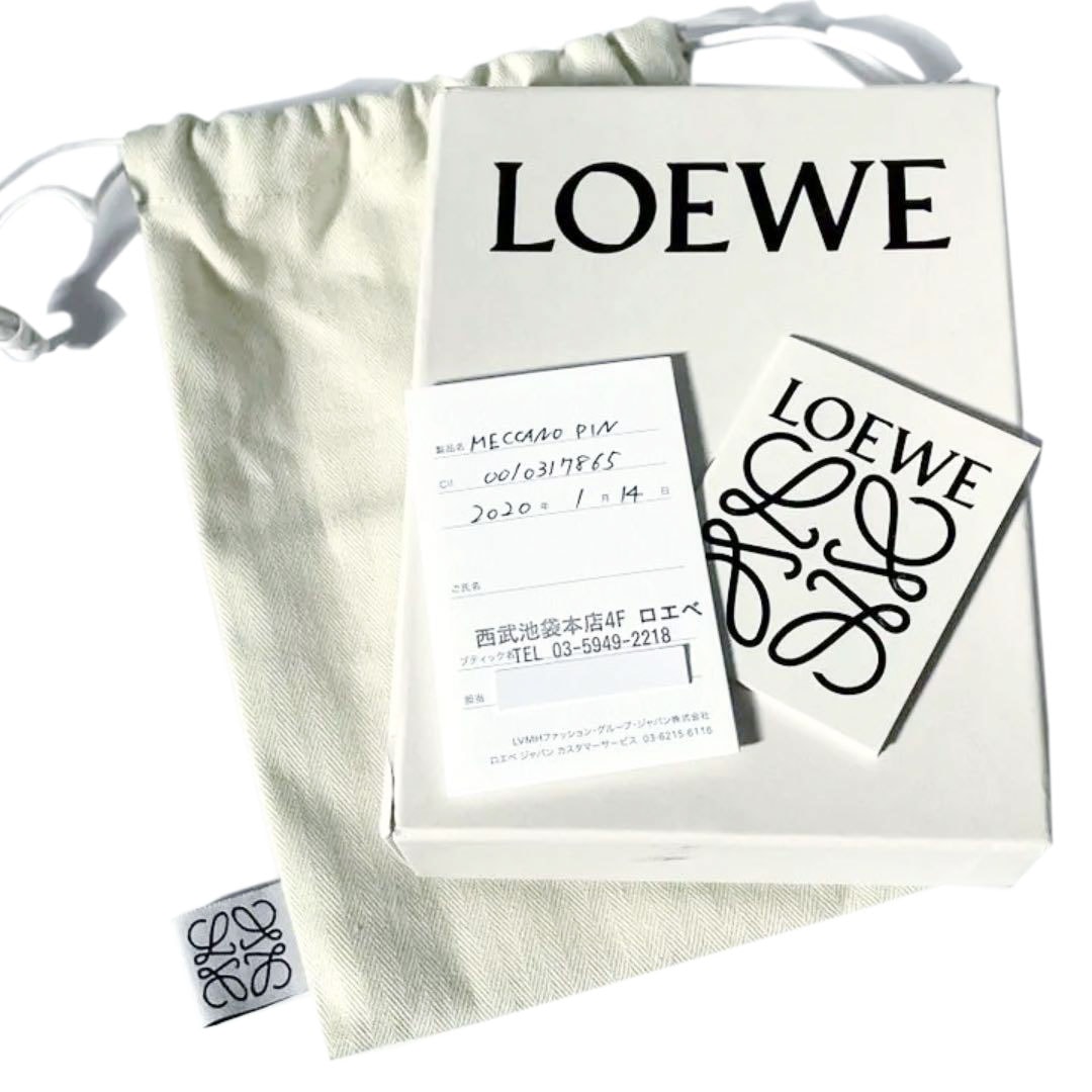 LOEWE ロエベ メカノピン ブローチ MECCANO PIN グレージュ シルバー