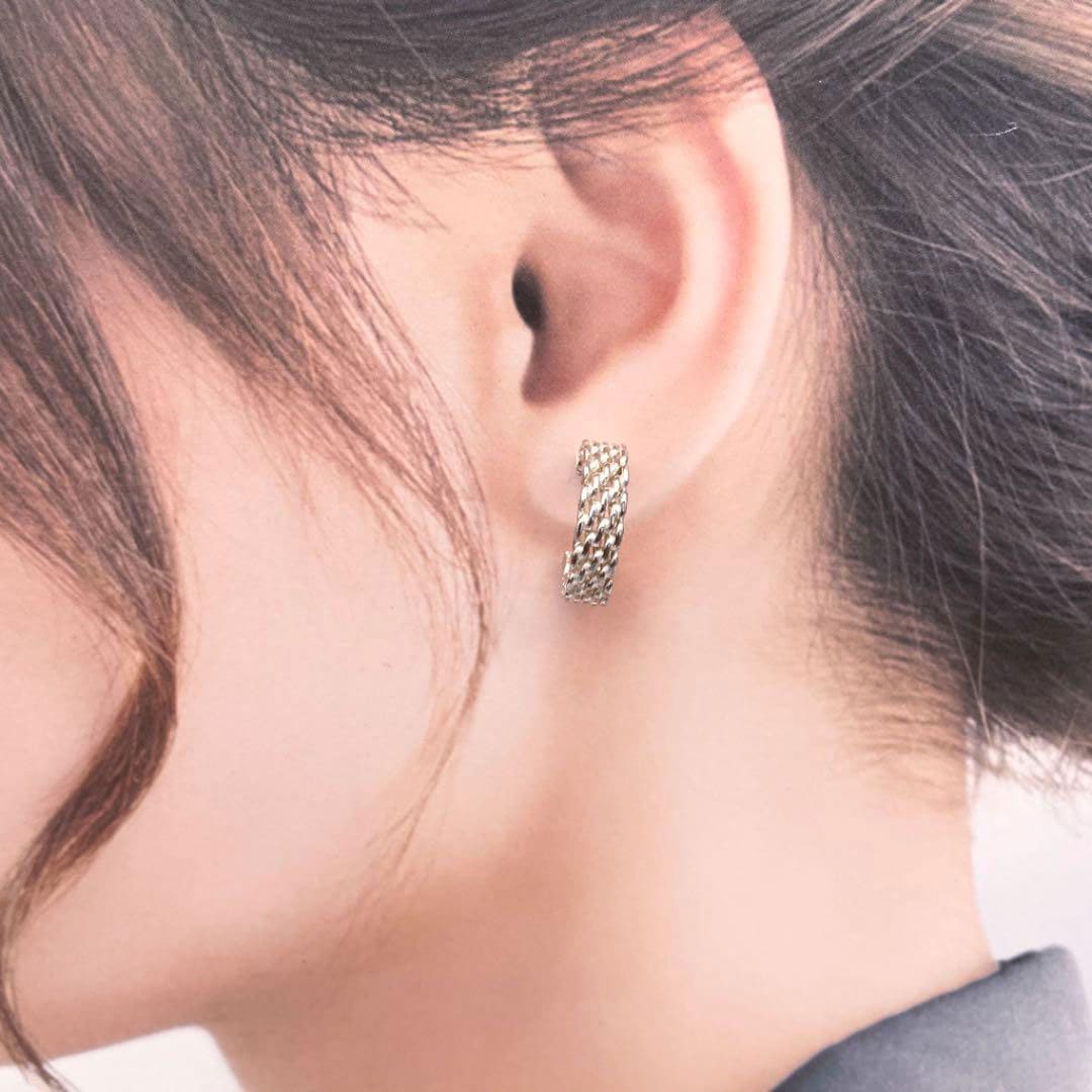 TIFFANY ティファニー フープピアス サマセット 925 シルバー