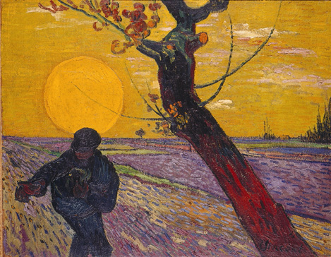 種まく人 The Sower at Sunset. 1888 | フィンセント・ファン・ゴッホ