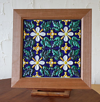 スペインタイルのための額縁No．2 | 木工教室ブログ