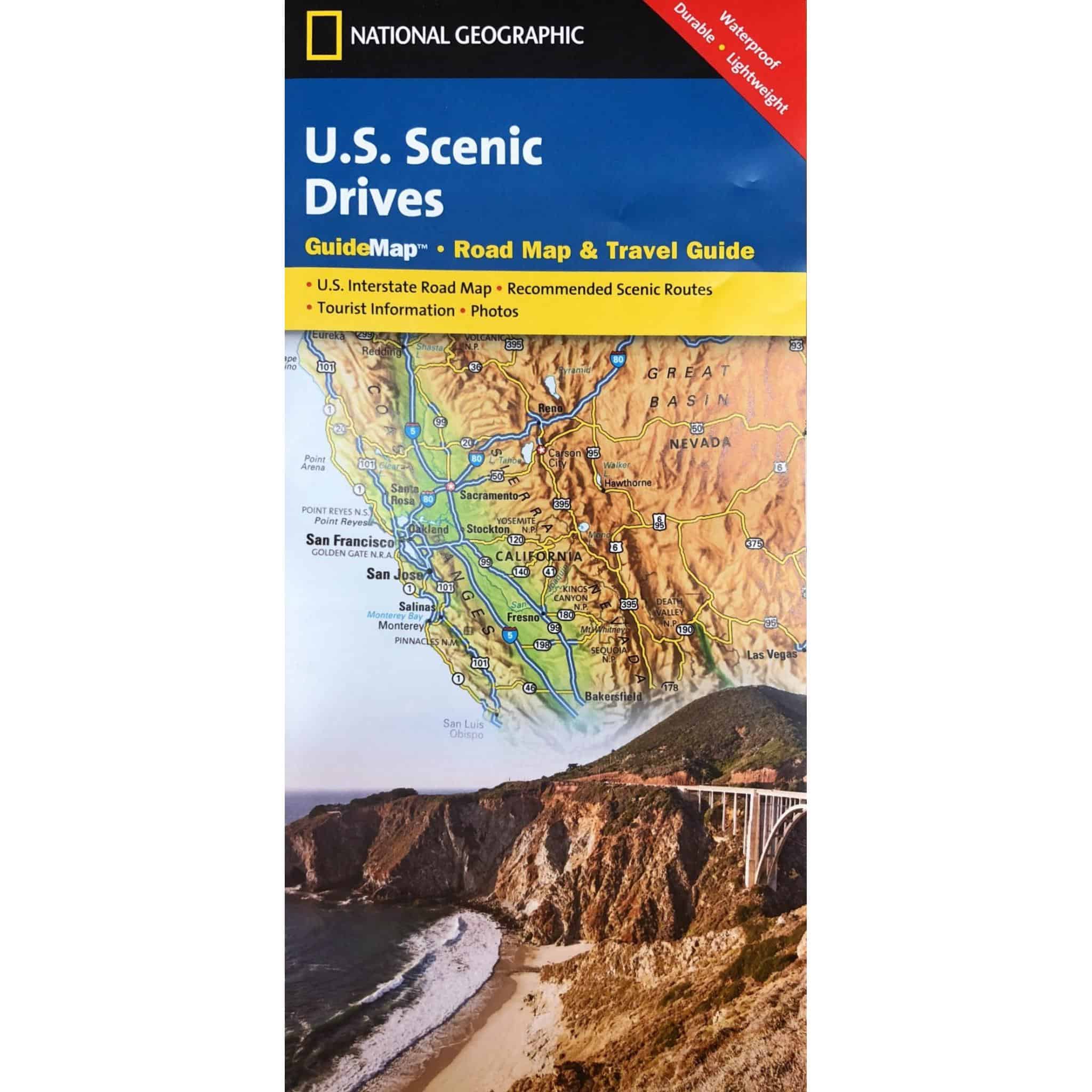 National Geographic - U.S. Scenic Drives - Guide Folding Map