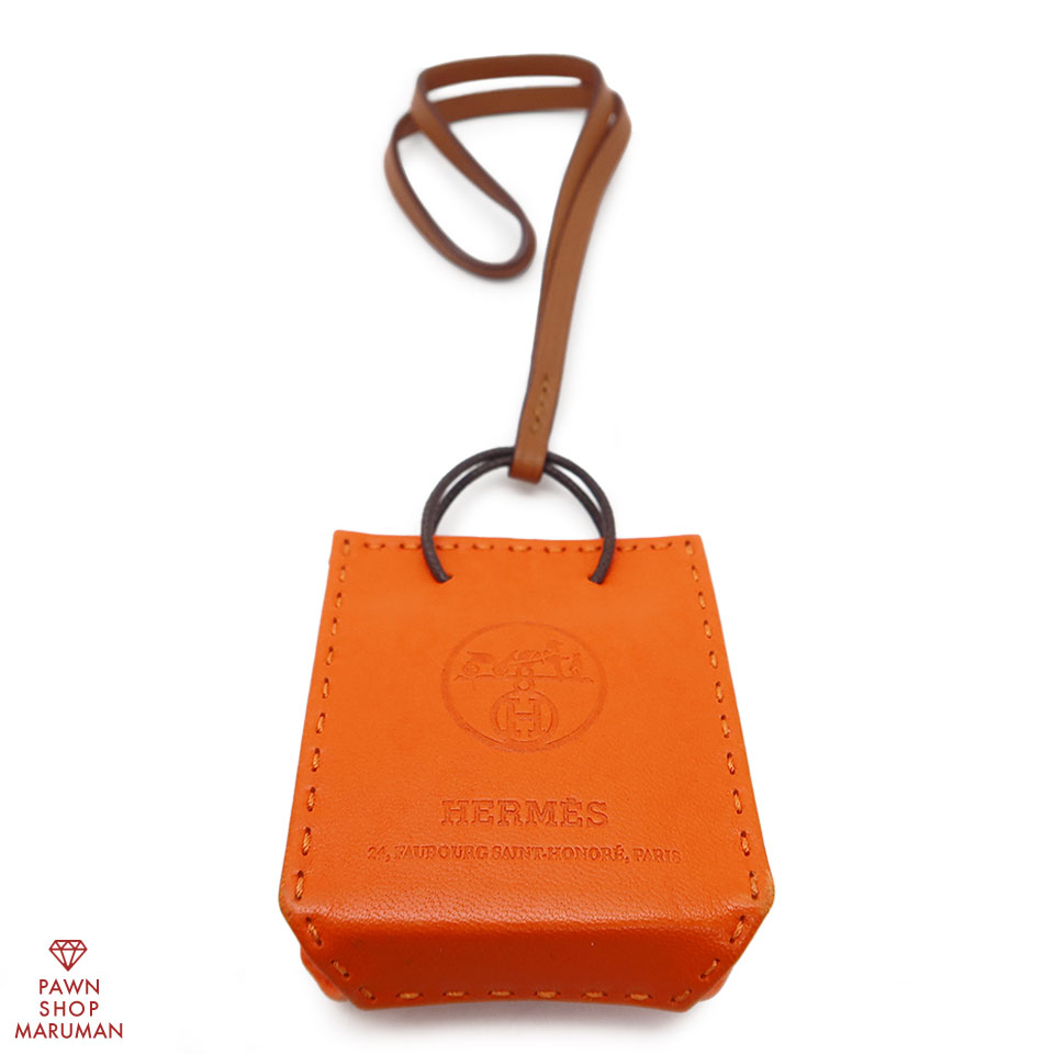 HERMES エルメス サックオランジュ フーオレンジ アニョーミロ(ラム