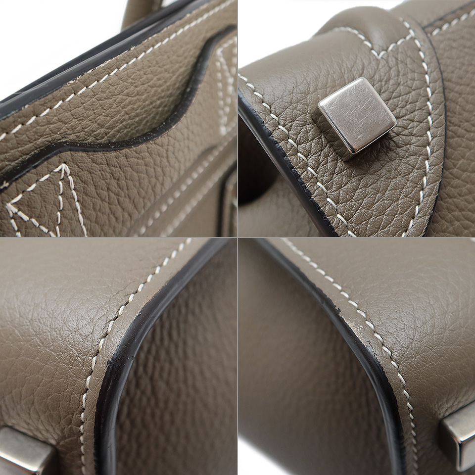 セリーヌ ラゲージ マイクロショッパー 189793DRU.09SO ドラムドカーフ