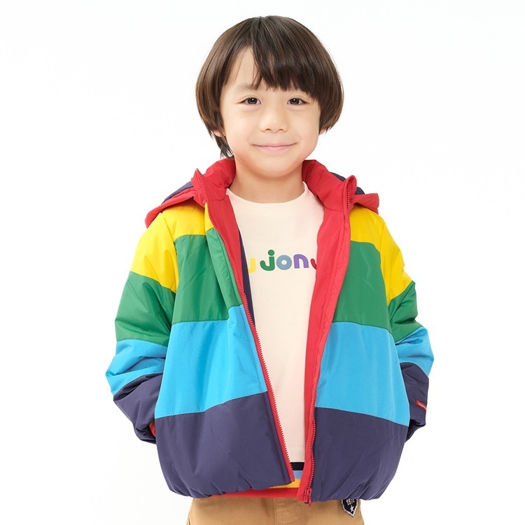 会員ランク別セール対象】フード取り外し防風中綿ジャケット